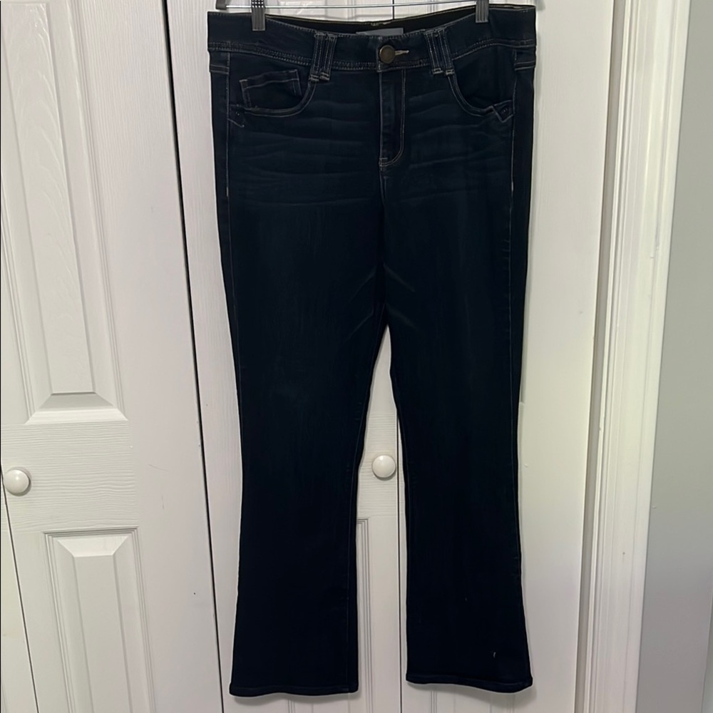 Wit & Wisdom Ab Solution Dark Wash Itty Bitty Boot Cut Jeans
